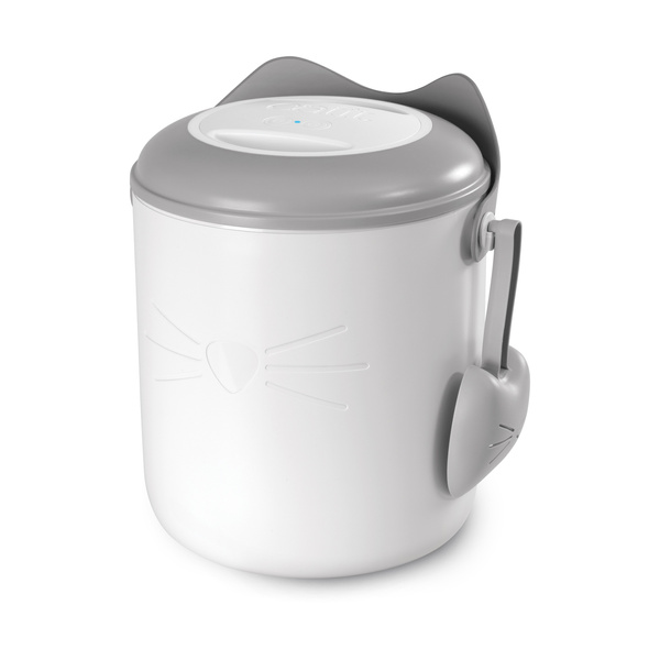CatIt Pixi, pojemnik próżniowy na pokarm, dla kota, 9,6l / 5,5 kg, 26 x 24.5 x 30.7 cm z łopatką