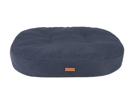 amiplay Materac owalny Montana L 78x65x10cm Czarny