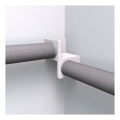 Trixie Element ścienny 3, do montażu na ścianie, biały, drewno, 16x21x16 cm, element narożnikowy