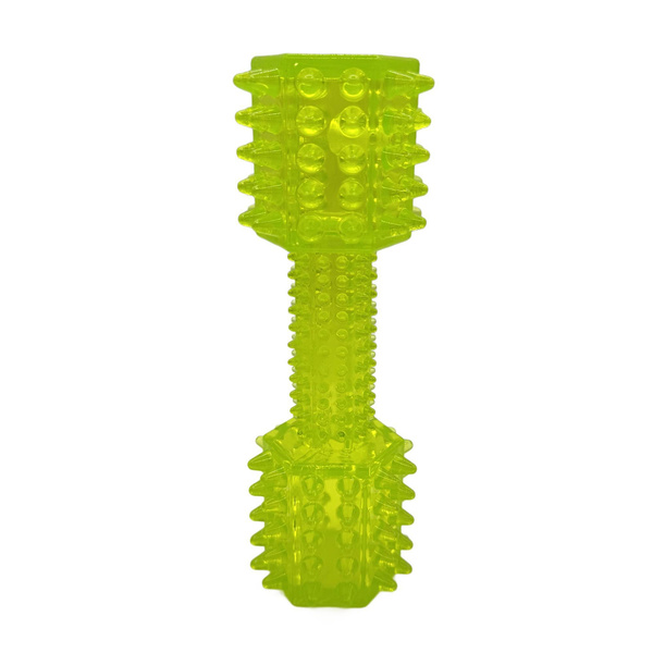 Mr. Pretzel Zabawka hantel gumowy miękki półprzezroczysty dla psa 18 cm