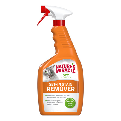 NATURES MIRACLE Płyn do usuwania starych plam kot SET-IN OXY 709ml