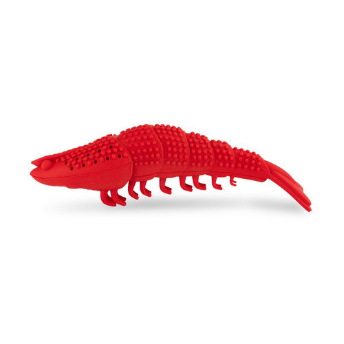 Barry King Zabawka, dla kota, krewetka, gumowa, 16 cm, do czyszczenia zębów, z kocimiętką