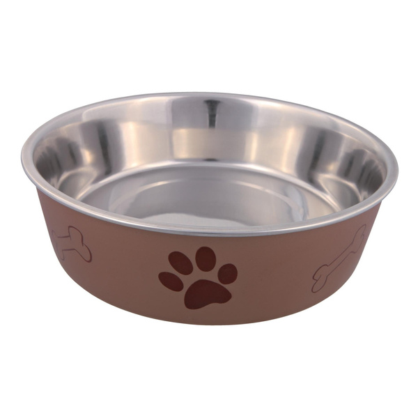 Trixie MISKA METALOWA Z PLASTIKOWĄ POWŁOKĄ, 1.4 l/o 21 cm
