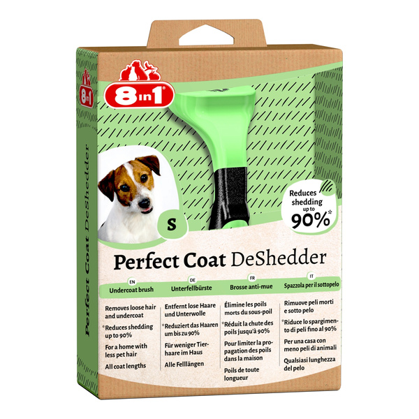 8in1 Zgrzebło dla psa do wyczesywania podszerstka Perfect Coat S