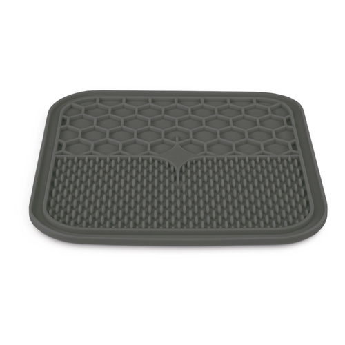 ZOLUX Mata silikonowa do lizania dla psa i kota M duża szara 21 x21 cm