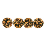 Trixie PIŁKI LEOPARD z dzwonkiem dla kota 4szt