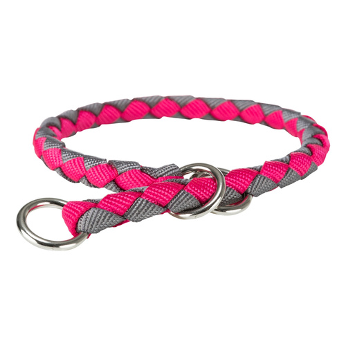 Trixie Cavo obroża zaciskowa dla psa fuksja/grafit L 47-55cm/18mm