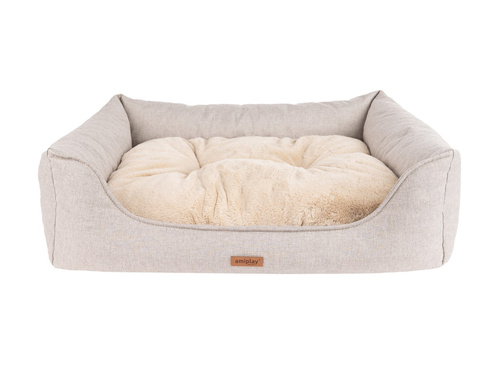 amiplay Sofa Como L 78x64x19cm Beżowy