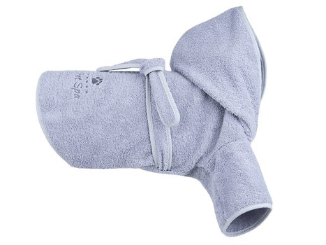 amiplay Szlafrok kąpielowy dla psa spa 25cm Chihuahua Szary