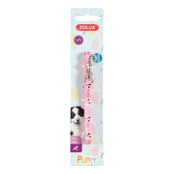 Zolux Smycz dla szczeniąt Puppy MASCOTTE 8 mm/1,20 m kol. różowy