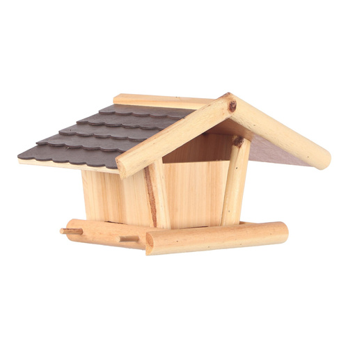 Garden Fun Karmnik dla ptaków drewniany wiszący z daszkiem 38x20x20 cm