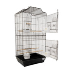 Klatka dla ptaków, czarna, wym. 46.8 x 35.5 x 92cm