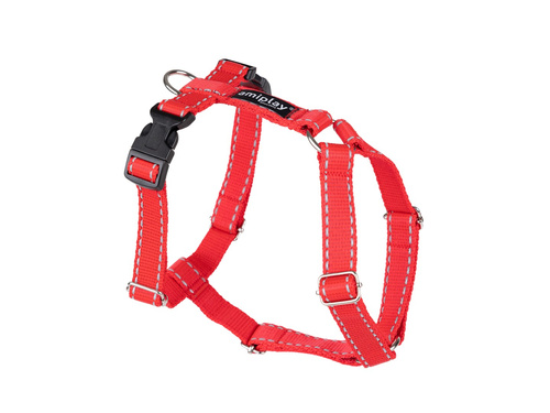 amiplay Szelki regulowane Guard Reflective S 17-27 26-35x1cm Czerwony