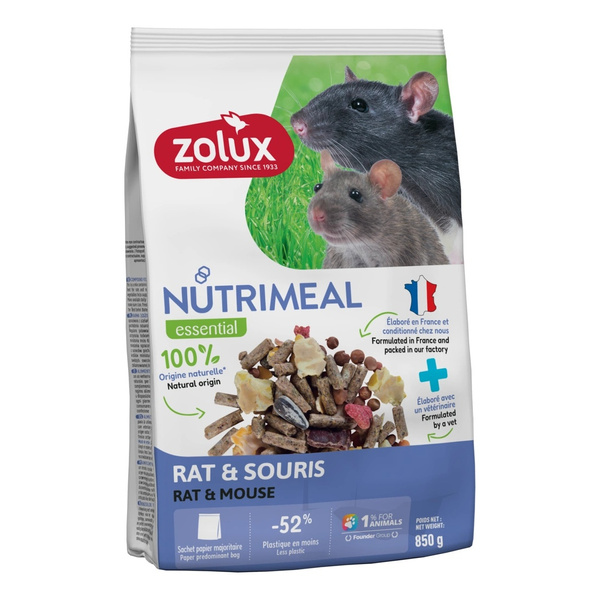 ZOLUX Karma mieszanka dla myszy szczura NUTRIMEAL 4 850g