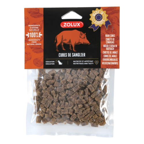ZOLUX Przysmak naturalny dla psa Kostki z dzika 100 g