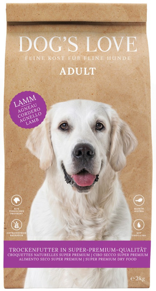DOG'S LOVE Lamm - jagnięcina z batatami i jabłkami (12 kg)