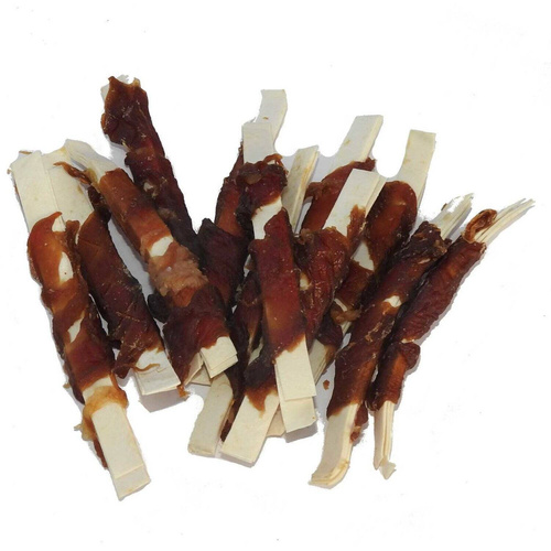 Hau Miau paski rybne DORSZ z miękką KACZKĄ  500g