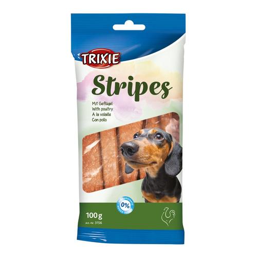 Trixie Paski Stripes z mięsem DRÓB 10szt/100g