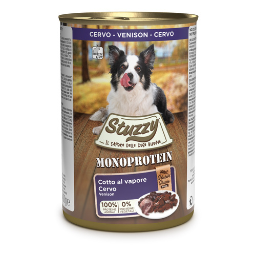 Stuzzy Monoprotein karma mokra dla psa świeża dziczyzna pasztet 400 g