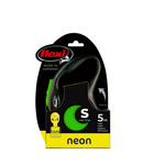 FLEXI Smycz automatyczna dla psa New Neon S taśma 5 m kol. zielony
