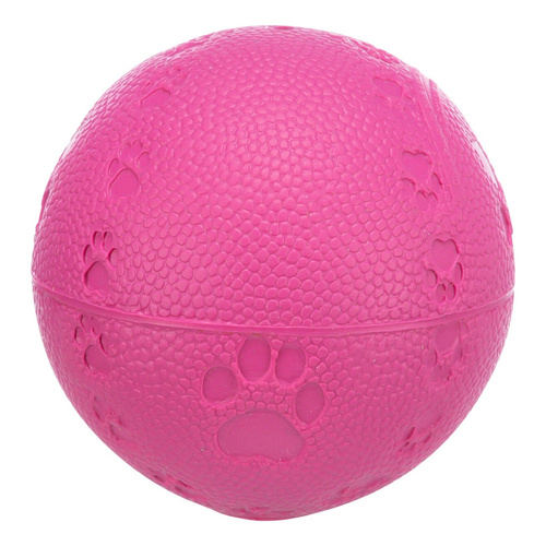 Trixie Piłka kauczukowa w łapki dla psa różowa 6cm