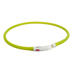 Trixie Obroża Opaska świecąca USB silikon XS-XL 70cm/10mm zielony