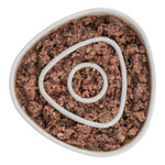 Trixie Slow Feeding, miska, dla kota, szara, plastik/TPR, 0,35 l/15×15 cm, spowalniająca jedzenie