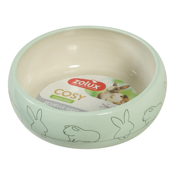 ZOLUX Miska ceramiczna dla gryzonia przeciw chlapaniu COSY 250ml zielona