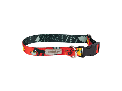 amiplay Obroża regulowana Amik L 35-50x2,5cm TravelDog