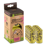 STARCHBAG Kompostowalne BIOworki na odchody 8 rolek x 15szt, kol. zielony