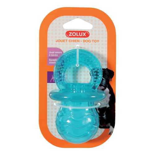 ZOLUX Zabawka dla psa smoczek TPR POP 10 cm kol. turkusowy