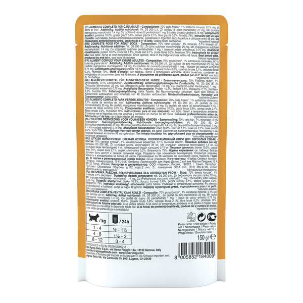 Stuzzy Monoprotein karma mokra dla psa świeży kurczak pasztet 150 g