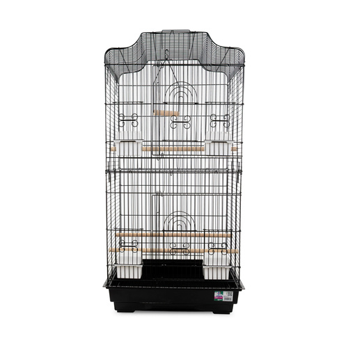 Klatka dla ptaków, czarna, wym. 46.8 x 35.5 x 92cm