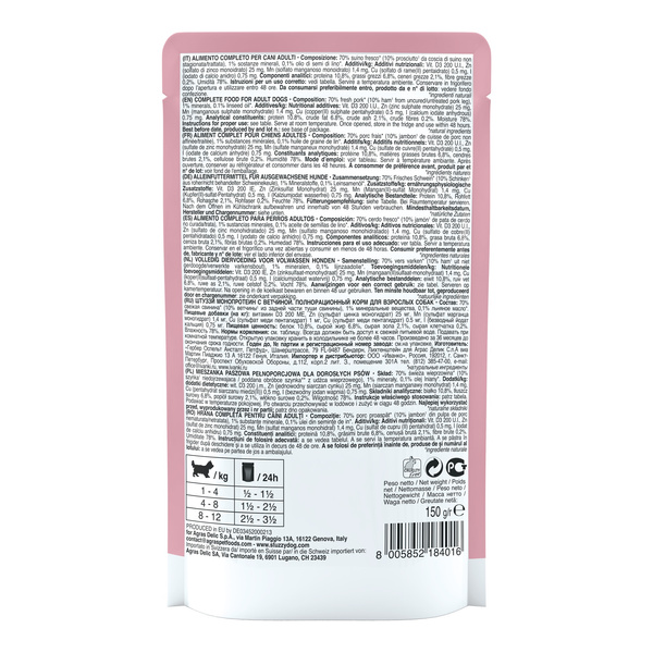 Stuzzy Monoprotein karma mokra dla psa szynka pasztet 150 g