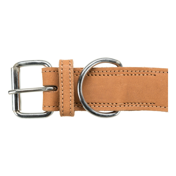 Trixie Rustic Heartbeat, obroża, dla psa, brązowa, z grubej skóry, S-M: 34-40 cm/30 mm