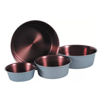 ZOLUX Miska dla psa COPPER 1,9 l szaro stalowo miedziana