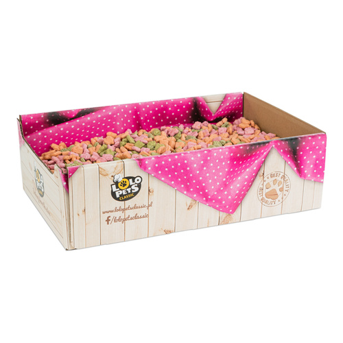 Ciastka Dla Psa Mini Mix Zwierzątka Warzywne W Skrzynce  2Kg