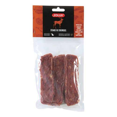 Zolux Przysmak naturalny dla psa Stek z sarny 60 g