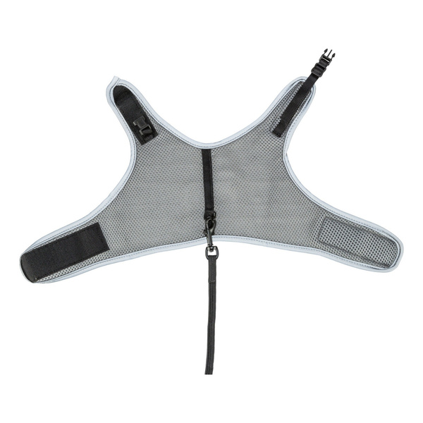 Trixie Miękkie szelki dla kota 24-42cm ze smyczą szare 1,2m