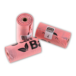 STARCHBAG Kompostowalne BIOworki na odchody 1 rolka x 15szt, kol. róż