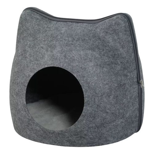 ZOLUX Legowisko dla kota zamknięta budka z uszami kot kol. szary