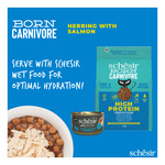 Schesir Born Carnivore karma sucha dla kotów dorosłych śledź i łosoś 255 g