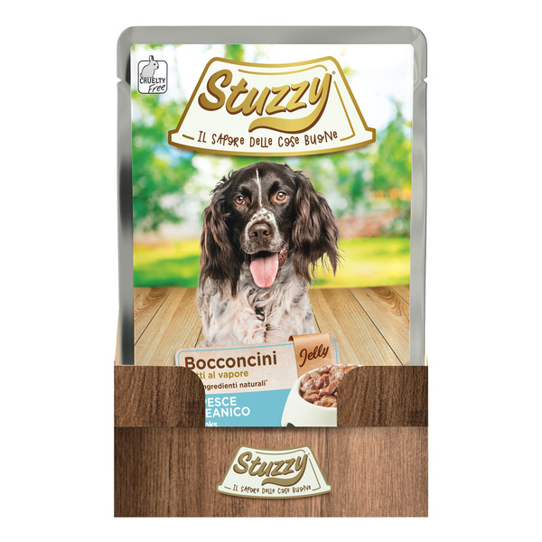 Stuzzy Bocconcini karma mokra dla psa ryby oceaniczne w galarecie kawałki 100 g