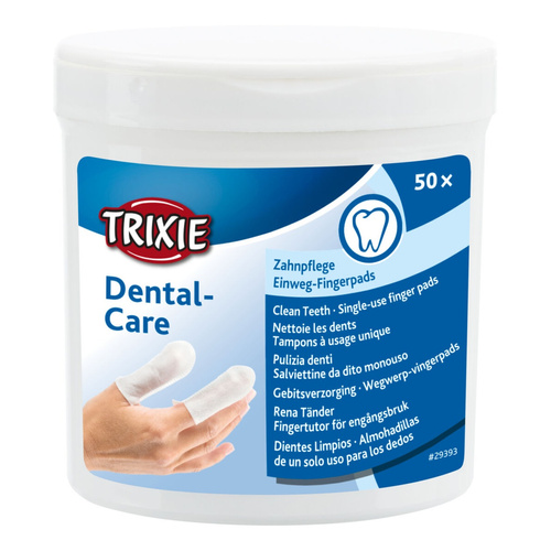 Trixie Dental Care czyste zęby nakładki na palce 50szt