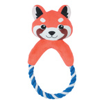 ZOLUX Zabawka pluszowa dla psa, Panda ze sznurkiem "Calinou" 25,5 cm