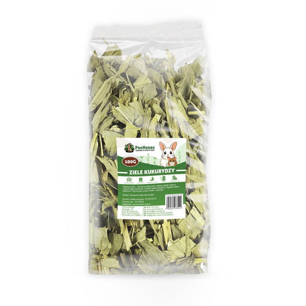 ProHerbs Ziele kukurydzy 100g - trawienie, odporność i delikatna dieta!