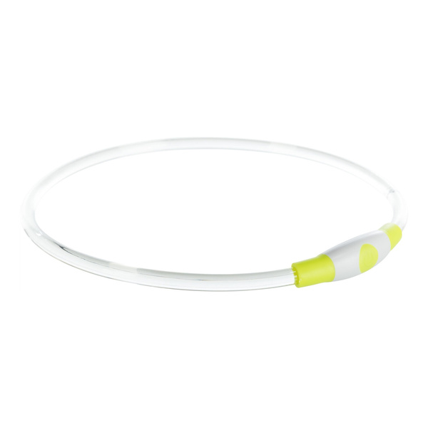 Trixie Obręcz z podświetleniem , USB, S-M: 40 cm/ 8 mm, zielona
