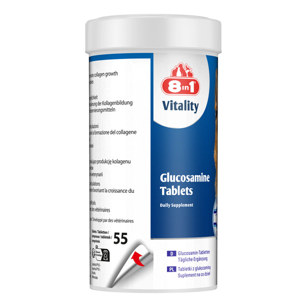 8in1 Vitality Glukozamina dla psów stawy i aktywność 55tb