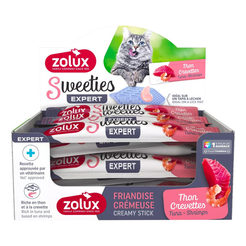 ZOLUX Przysmak kremowy dla kota SWEETIES z tuńczykiem i krewetką 14 g