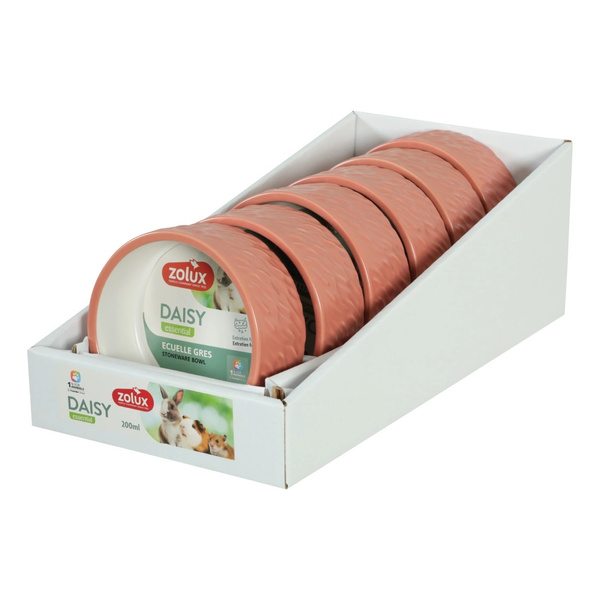 ZOLUX Miska ceramiczna dla gryzonia DAISY 200 ml ceglasta
